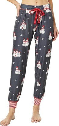 Chillin' with My Snowmies PJ Joggers (Grey) Women's Pajama