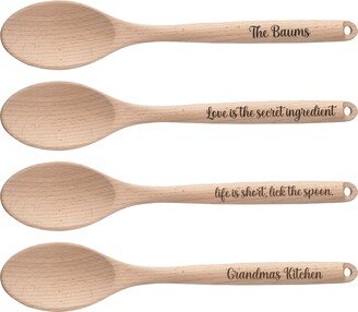 Personalized Spoon Serving Mixing Spoons | Unique Housewarming Wedding Bridal Shower Gift