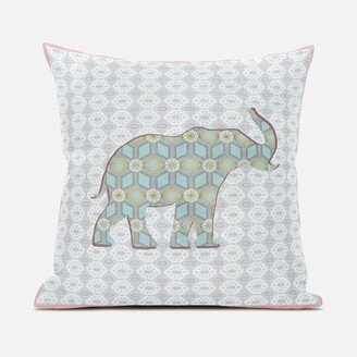 Amrita Sen Designs Amrita Sen Elephant Silhouette Duo Indoor Outdoor Pillow