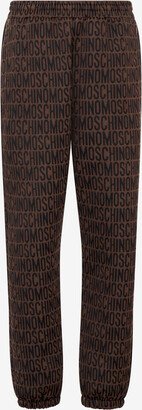 All-over Logo Jacquard Fleece Joggers