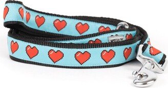 The Worthy Dog Graphic Hearts Dog Leash - Blue - L