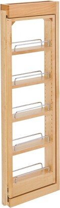 432-WF36-3C 3 x 36 Inch Wooden Adjustable Pull-Out Between Cabinet Wall Filler Kitchen Storage Shelf Spice Rack Organizer Unit