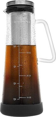 Fresco Airtight Cold Brew Iced Coffee Maker - 32 oz Tea Maker with Non-Slip Silicone Base