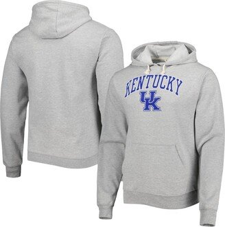 Men's League Collegiate Wear Heather Gray Distressed Kentucky Wildcats Arch Essential Pullover Hoodie