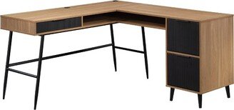 Ambleside L Desk Serene Walnut