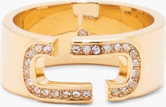 The J Marc Crystal Ring - Gold/crystal