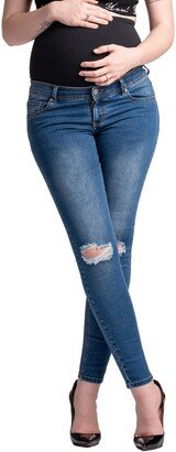 Santa Monica Ripped Skinny Maternity Jeans