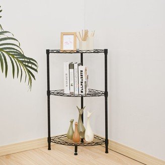 Household Kitchen Rack 3-Tier Corner Wire Shelving