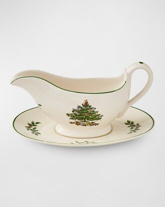 Christmas Tree Gravy Boat with Stand