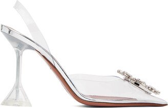 Transparent Begum Glass Slingback Heels