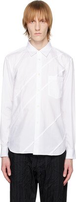 White Paneled Shirt-AA