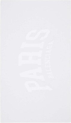 Paris logo-jacquard beach towel