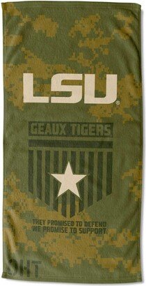 The Lsu Tigers 30 x 60 Oht Military-Inspired Appreciation Proud Beach Towel