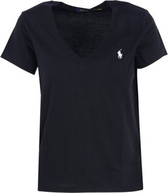 Ralph Lauren Pony Embroidered V-Neck T-Shirt