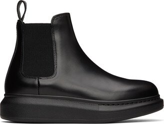 Black Hybrid Chelsea Boots-AB