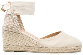 Carina lace-up wedge espadrilles