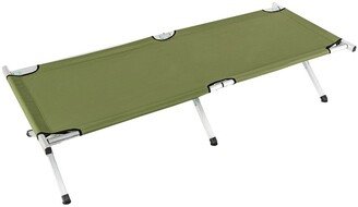 karlinc Outdoor Portable Folding Camping Cot with Carrying Bag - Army Green