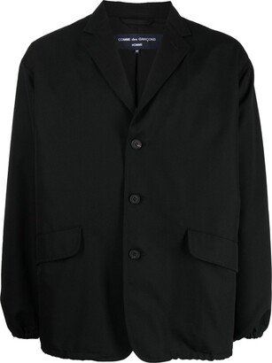 Single-Breasted Elasticated Blazer