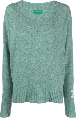 Rosy cashmere-blend jumper