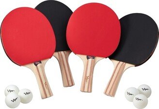 Two Star Tennis Table Four Racket and Six Ball Set