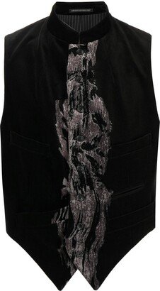 Abstract Print Cotton Vest