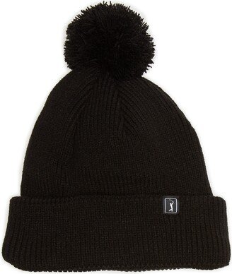 PGA TOUR Pompom Ribbed Beanie