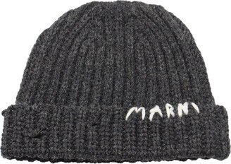 Logo Ribbed Beanie