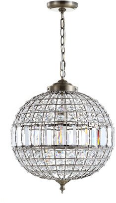 Georgina 16In Crystalmetal Led Chandelier Pendant