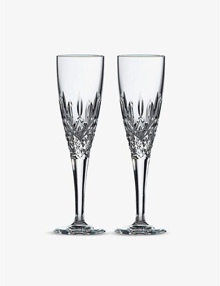 Highclere Crystal-glass Champagne Flutes set of Four