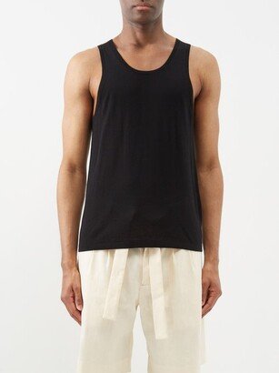 Crew-neck Wool Tank Top