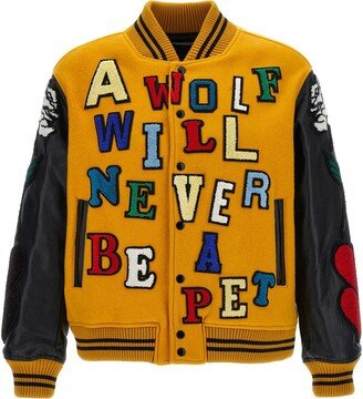 x K. TOLNOE 'Varsity' bomber jacket