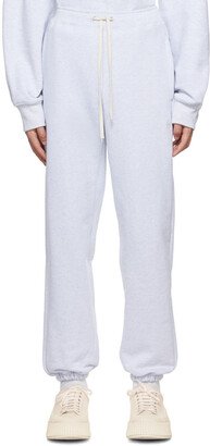 Gray Cotton Lounge Pants-AB