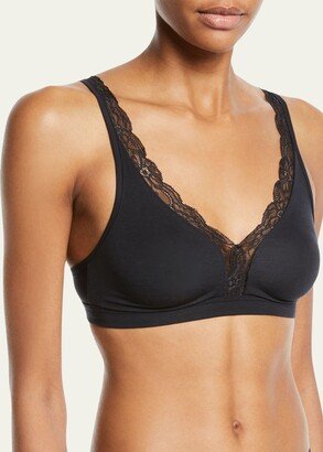 Cotton Lace Wire-Free Soft Cup Bra