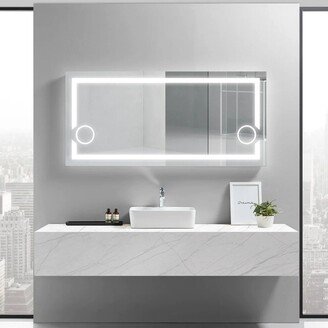 Modern Mirrors Gemini Lighted Bathroom Vanity Mirror - 28*60