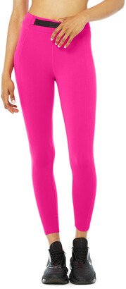 High-Waist 7/8 Visionary Legging in Neon Pink, Size: 2XS |