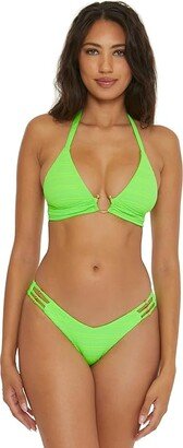 Coast Tia V Front High Leg Bottoms (Lime Juice) Women's Swimwear