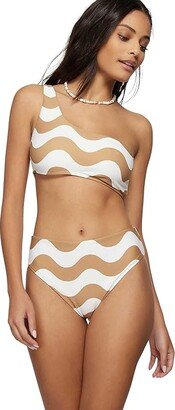 Wavy Stripe Tulum Bottoms (Chipmunk) Women's Swimwear