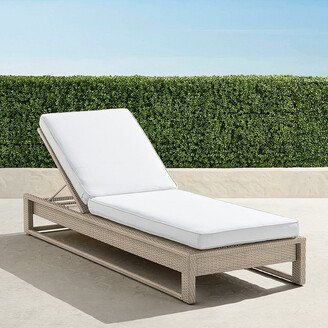 Palermo Chaise Lounge with Cushions in Dove Finish