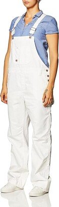 Relaxed Bib Overalls (White) Women's Overalls One Piece