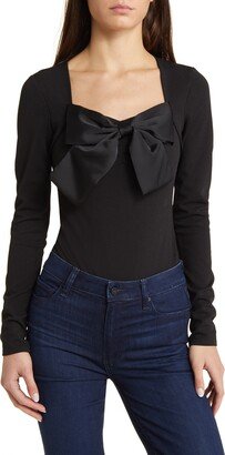 NIKKI LUND Dolly Tie Neck Bodysuit