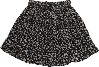 Reistor Drawstring Short Printed Skirt