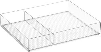 The Everything Organizer 2-Section Accessory Tray Clear