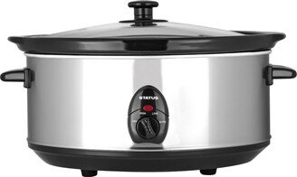 Dunelm San Antonio Oval Slow Cooker 6.5L Silver