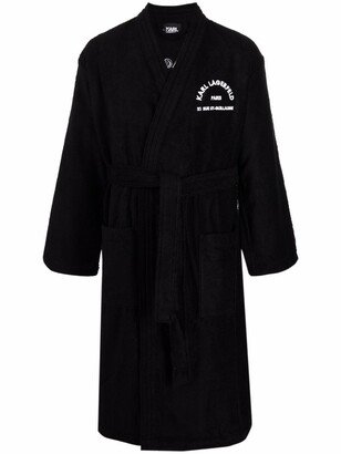 Logo-Embroidered Dressing Gown