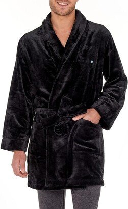 Hom Usa Men's Polar Fleece Short Robe