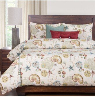 Naples Coral 5 Piece Twin Luxury Duvet Set