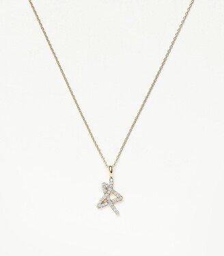 Fine Diamond Star Charm Necklace | 14ct Solid Gold/Diamond