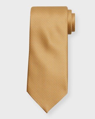 Men's Micro-Print Silk Tie-AB