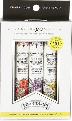 Poo-Pourri Before You Go 3-Piece Tropical Hibiscus, Lavender Vanilla & Original Citrus Toilet Spray Set