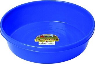 Little Giant 3 Gallon Durable and Versatile Plastic Flat Farm Livestock and Pet Ranch Home Feed and Water Utility Pan, Blue